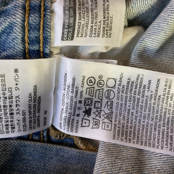 LEVI STRAUSS & CO TWO HORSE BRAND xsmall OVERALLS SHORTALLS CHORE DENIM SHORT - Picture 7 of 8